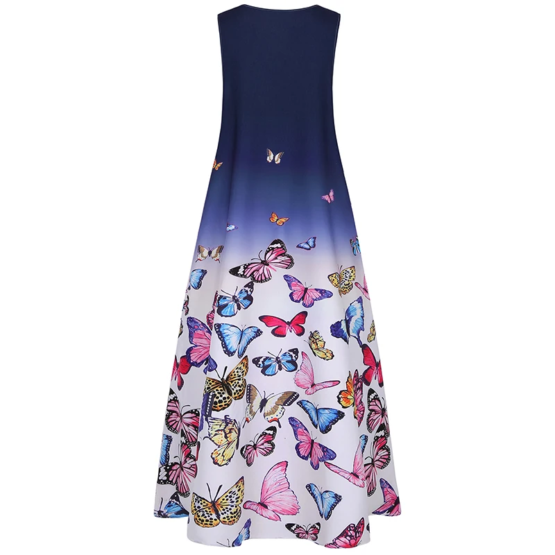 Vicabo Large Size A-line Dress for Women Summer Fashion Butterfly Printed Sleeveless Robe Femme Maxi Dress 2020
Vicabo Large Size A-line Dress for Women Summer Fashion Butterfly Printed Sleeveless Robe Femme Maxi Dress 2020