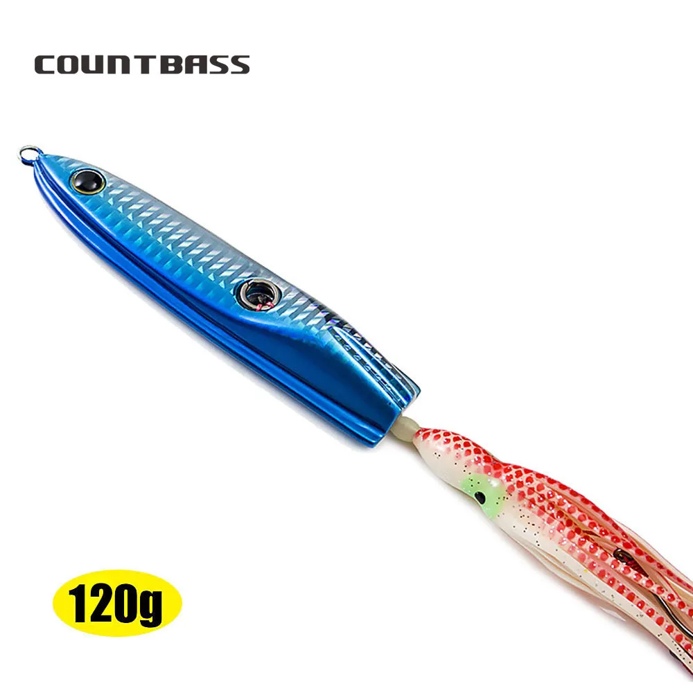 120g 4.3oz Countbass Japanese style inchiku jigs with octopus assist hook, Squid Jigging, Snapper Jig
120g 4.3oz Countbass Japanese style inchiku jigs with octopus assist hook, Squid Jigging, Snapper Jig