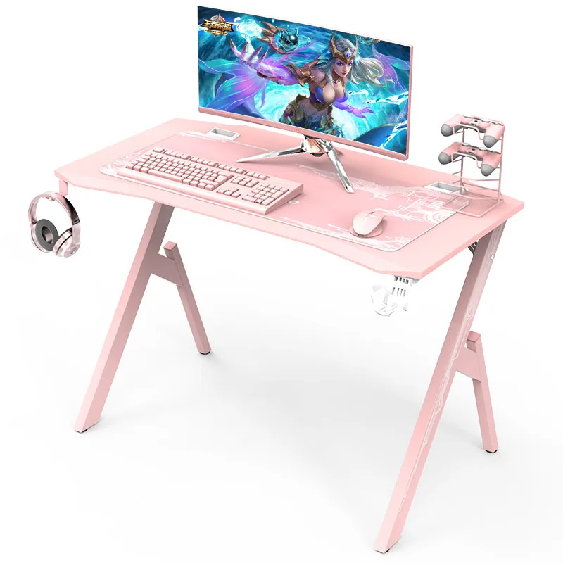 Pink Computer Desk Table ergonomic Gaming Desk with Headphone Hook Cup Holder Free Mouse Pad Girl Office Desks for Home
Pink Computer Desk Table ergonomic Gaming Desk with Headphone Hook Cup Holder Free Mouse Pad Girl Office Desks for Home