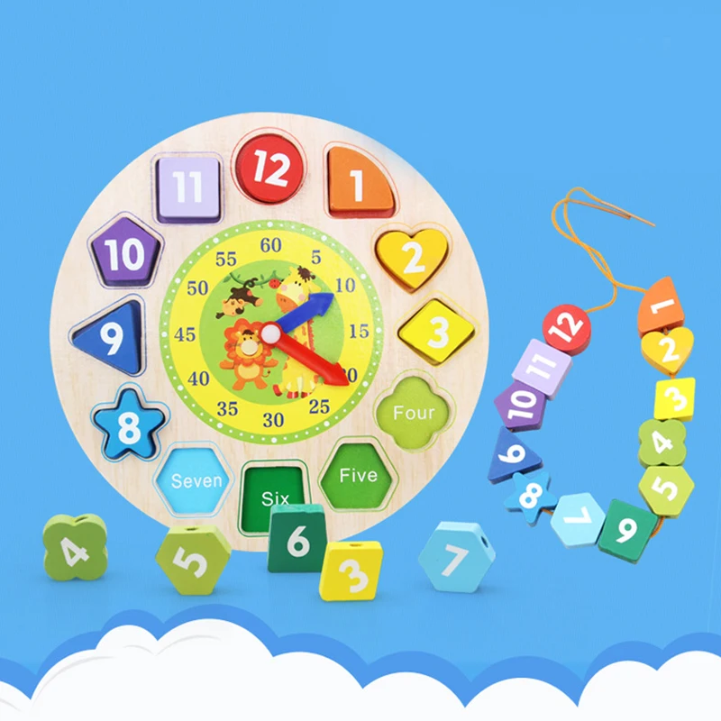 Baby Kids Wooden Early Educational Toy Geometry Clock Block Puzzle Montessori Clock Block Toys
Baby Kids Wooden Early Educational Toy Geometry Clock Block Puzzle Montessori Clock Block Toys