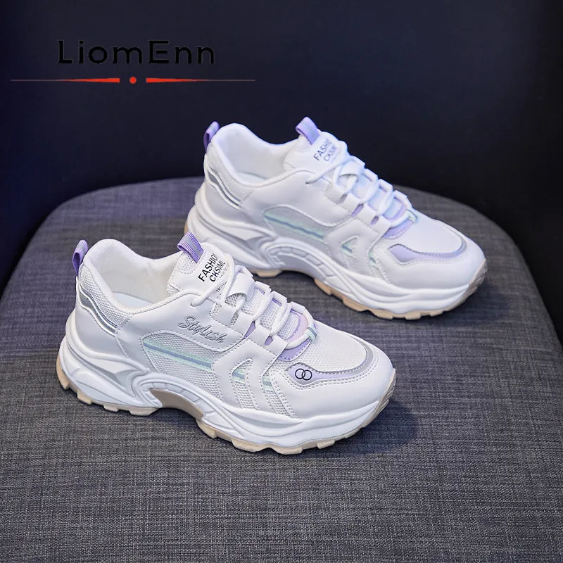 2021 White Chunky Sneakers Women Fashion Platform Sneakers Ladies Sport Casual Shoes Woman Vulcanized zapatillas basket femme 
2021 White Chunky Sneakers Women Fashion Platform Sneakers Ladies Sport Casual Shoes Woman Vulcanized zapatillas basket femme