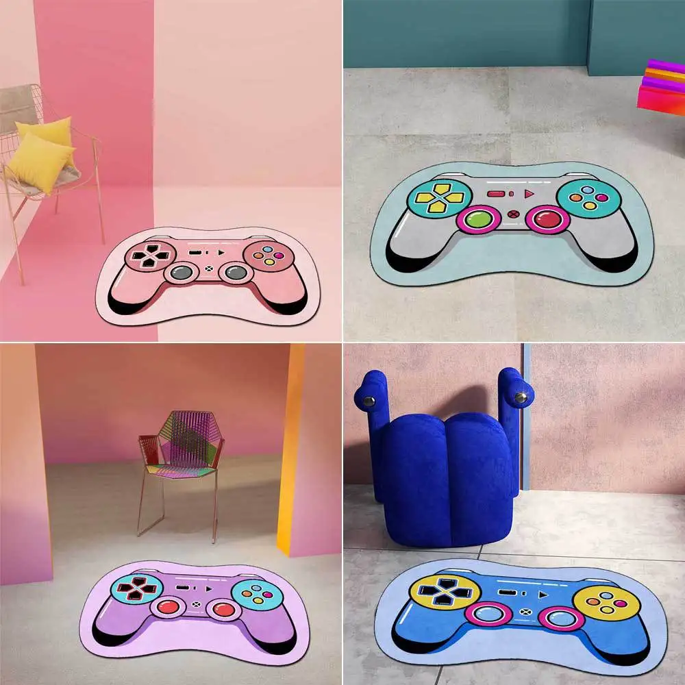 Thick Irregular Carpet Cute Alien Gamepad Blue Green Gray Pink Carpets For Living Room Floor Mat Bedroom Decor Bedside Rug Tapis 
Thick Irregular Carpet Cute Alien Gamepad Blue Green Gray Pink Carpets For Living Room Floor Mat Bedroom Decor Bedside Rug Tapis