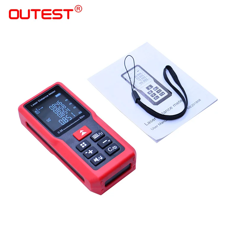 OUTEST Laser distance meter Laser Rangefinder 40M 60M 80M 100M Measurer Tape Trena Digital Distance meter Building Measurement 
OUTEST Laser distance meter Laser Rangefinder 40M 60M 80M 100M Measurer Tape Trena Digital Distance meter Building Measurement