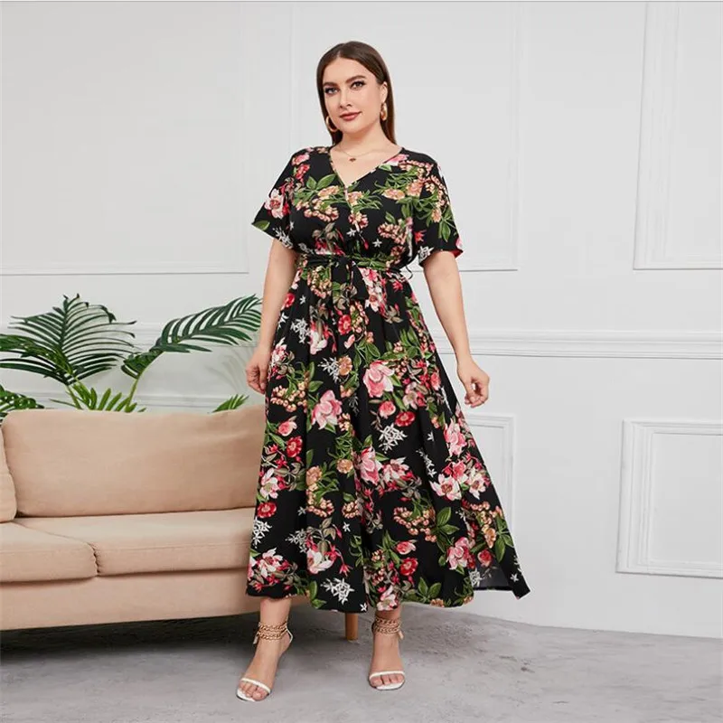 Women Maxi Dress Flower Print Long Kaftan Muslim Abaya Dubai Turkey Caftan Eid Ramadan Party Gown Islam Clothing Robe
Women Maxi Dress Flower Print Long Kaftan Muslim Abaya Dubai Turkey Caftan Eid Ramadan Party Gown Islam Clothing Robe