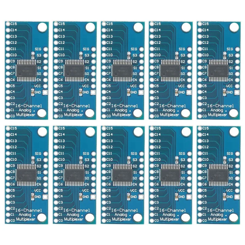 10Pcs 16CH Analogue Multiplexer Module 74HC4067 CD74HC4067 Precise Module Digital Multiplexer MUX Breakout Board
10Pcs 16CH Analogue Multiplexer Module 74HC4067 CD74HC4067 Precise Module Digital Multiplexer MUX Breakout Board