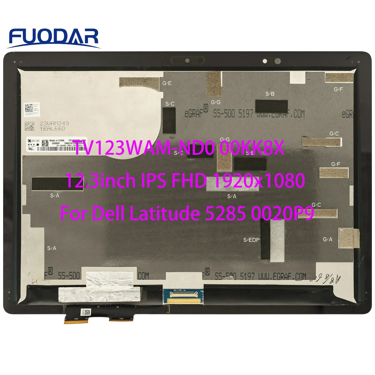 Оригинальный телефон, модель 12,3 kk8x, 5285 дюйма, IPS FHD X, сенсорный ЖК-экран в сборе для Dell Latitude, сменный дисплей 0020P9
Оригинальный телефон, модель 12,3 kk8x, 5285 дюйма, IPS FHD X, сенсорный ЖК-экран в сборе для Dell Latitude, сменный дисплей 0020P9