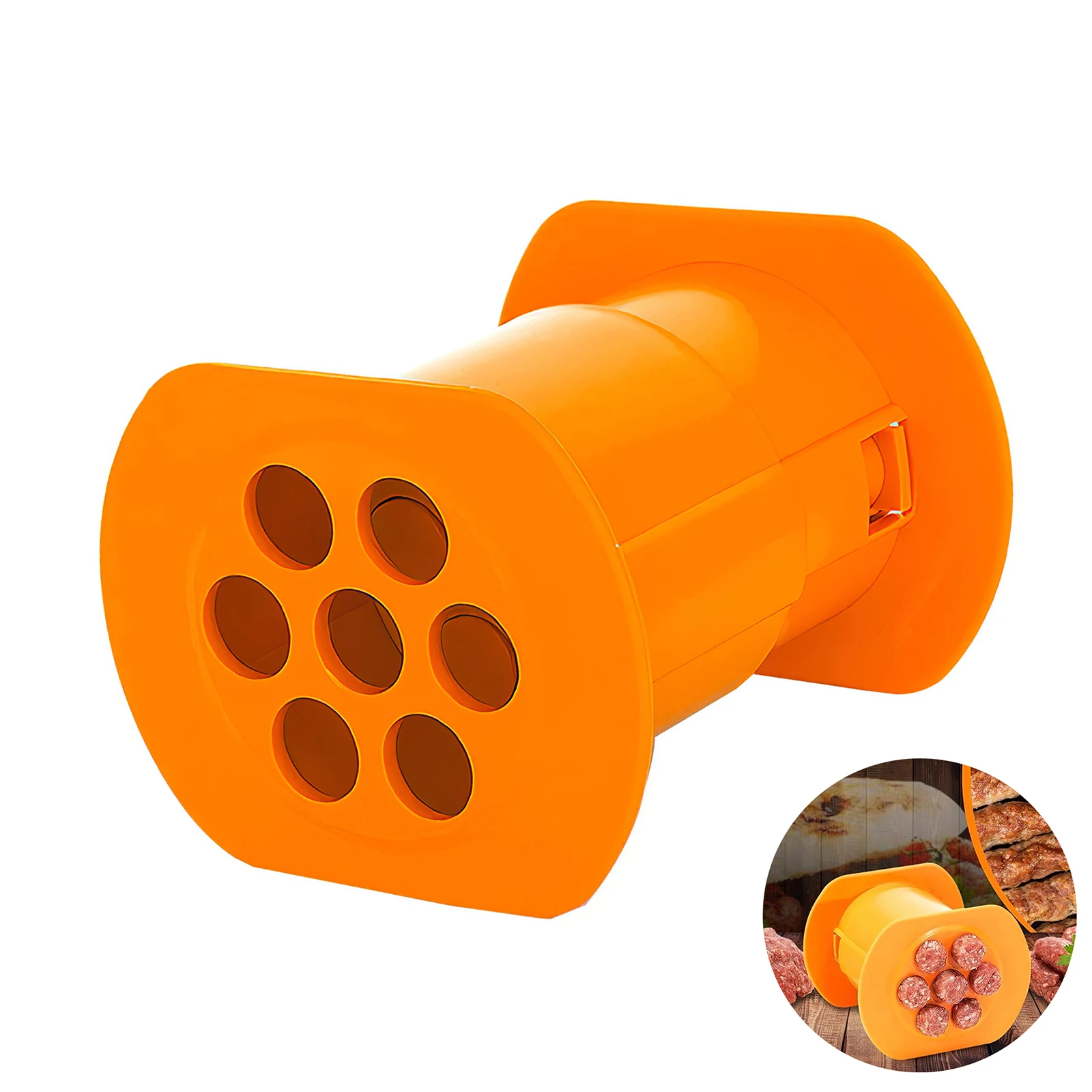 Kitchen Effortless Sausages Mold Portable Sausage Hot Dog Maker BBQ Grill Tool Non-sticker Hot Dog Maker BBQ Meat Strip Squeezer
Kitchen Effortless Sausages Mold Portable Sausage Hot Dog Maker BBQ Grill Tool Non-sticker Hot Dog Maker BBQ Meat Strip Squeezer