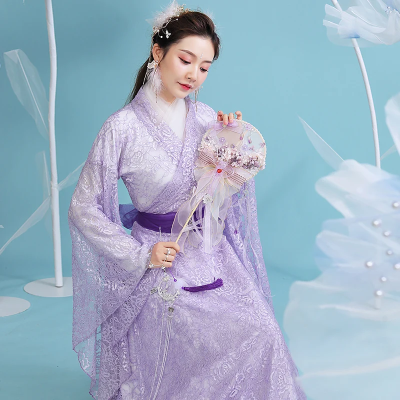 Chinese Style Hanfu Women Dress Chic and Classy Woman Cosplay Ancient Costume 2020 Summer New Purple Plus Size Long Skirt Suits
Chinese Style Hanfu Women Dress Chic and Classy Woman Cosplay Ancient Costume 2020 Summer New Purple Plus Size Long Skirt Suits