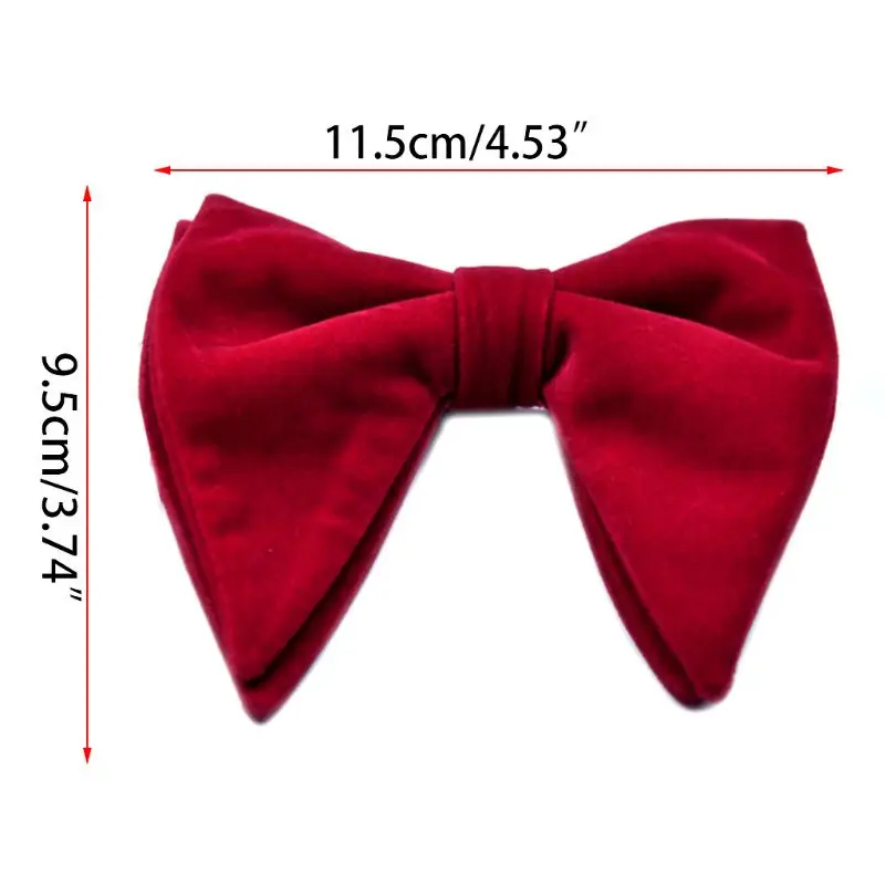 Mens Velvet Vintage Double Layer Pre-Tied Handmade Bow Tie Glitter Solid Color Tuxedo Big Oversized Adjustable Length Necktie
Mens Velvet Vintage Double Layer Pre-Tied Handmade Bow Tie Glitter Solid Color Tuxedo Big Oversized Adjustable Length Necktie