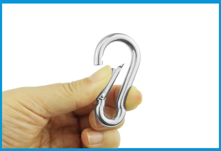 2PCS 5mm 6mm 8mm Multifunctional 304 Stainless Steel Spring Snap Carabiner Quick Link Ring Hook snap shackle Chain Fastener Hook
2PCS 5mm 6mm 8mm Multifunctional 304 Stainless Steel Spring Snap Carabiner Quick Link Ring Hook snap shackle Chain Fastener Hook