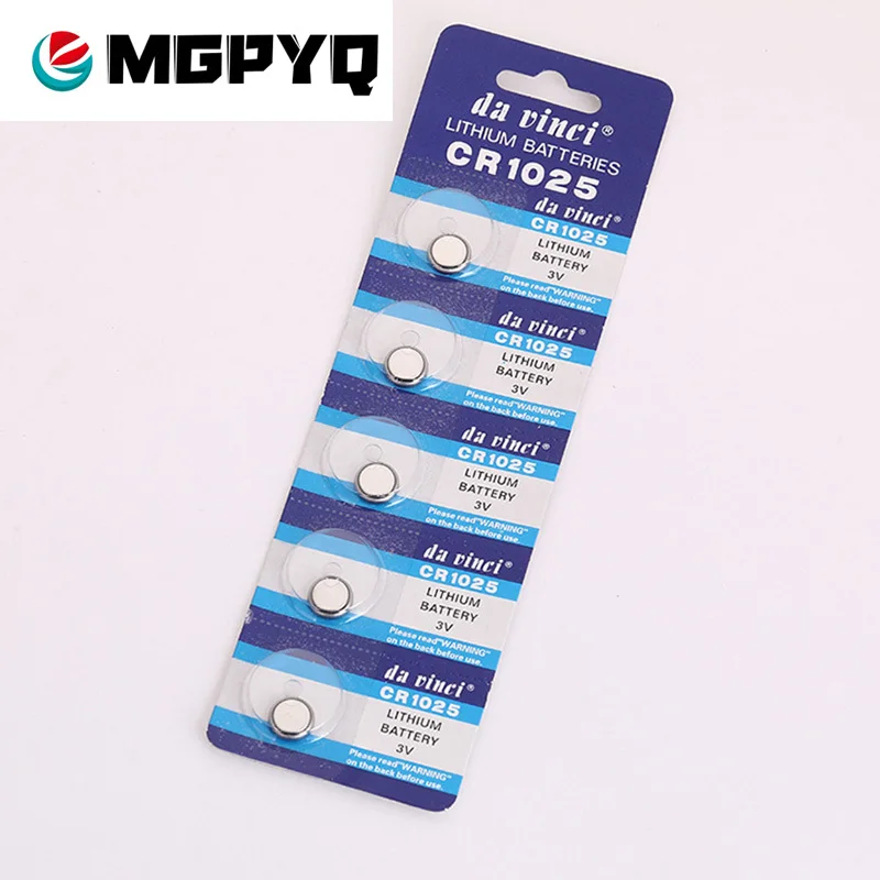 5 шт. упак. батарейки CR1025 BR1025 KL1025 DL1025 литиевая батарейка для монет 3 в CR 1025 часов