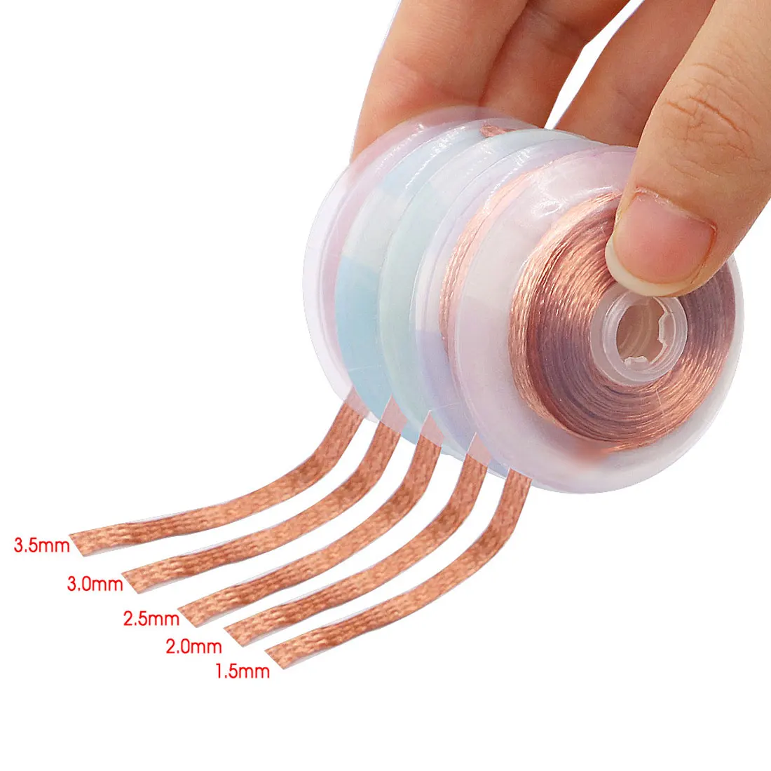 1.5mm-3.5mm 1.5M Welding Solder Remover Wires Desoldering Braid Wick Wire Lead Cord Flux BGA Repair Tool 99.9% Pure Copper
1.5mm-3.5mm 1.5M Welding Solder Remover Wires Desoldering Braid Wick Wire Lead Cord Flux BGA Repair Tool 99.9% Pure Copper