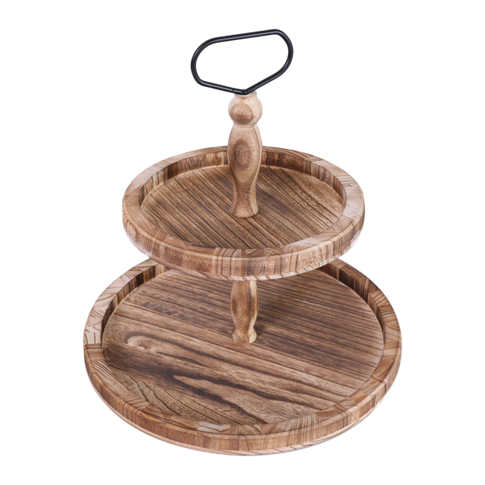 Wood Two Tier Tray Coffee Tea Dining Room Decorative Organizer For Kitchen Countertop Party Breakfast With Metal Handle Table
Wood Two Tier Tray Coffee Tea Dining Room Decorative Organizer For Kitchen Countertop Party Breakfast With Metal Handle Table