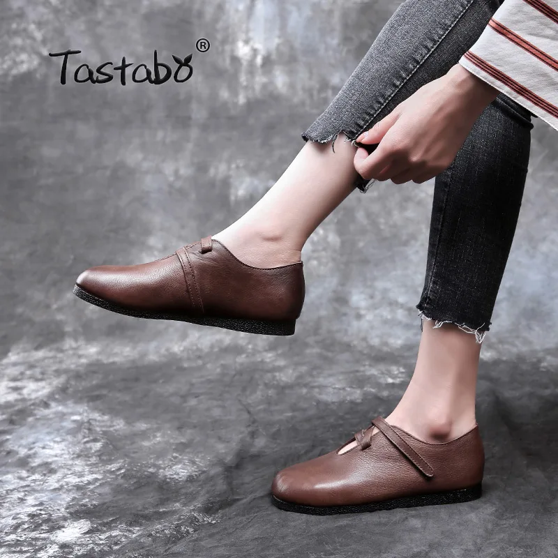 Tastabo 2019 Magic paste Casual Flat Shoe Pregnant Women Shoe Mother Driving Shoe SD1951-1 Black Brown Handmade women's shoes
Tastabo 2019 Magic paste Casual Flat Shoe Pregnant Women Shoe Mother Driving Shoe SD1951-1 Black Brown Handmade women's shoes