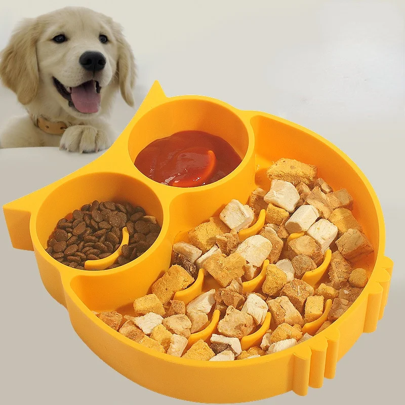 Silicone Owl Sucker Plate for Pet Slow Eating Dog Bowls 3 In One Anti Choking Non-slip Food Training Feeder Dog Treats Supplies
Silicone Owl Sucker Plate for Pet Slow Eating Dog Bowls 3 In One Anti Choking Non-slip Food Training Feeder Dog Treats Supplies