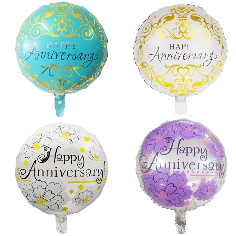 6Pcs/Set 18Inch Round Happy Anniversary Foil Balloons Valentine's Day Wedding Anniversary Party Decorations Air Globos Supplie 
6Pcs/Set 18Inch Round Happy Anniversary Foil Balloons Valentine's Day Wedding Anniversary Party Decorations Air Globos Supplie