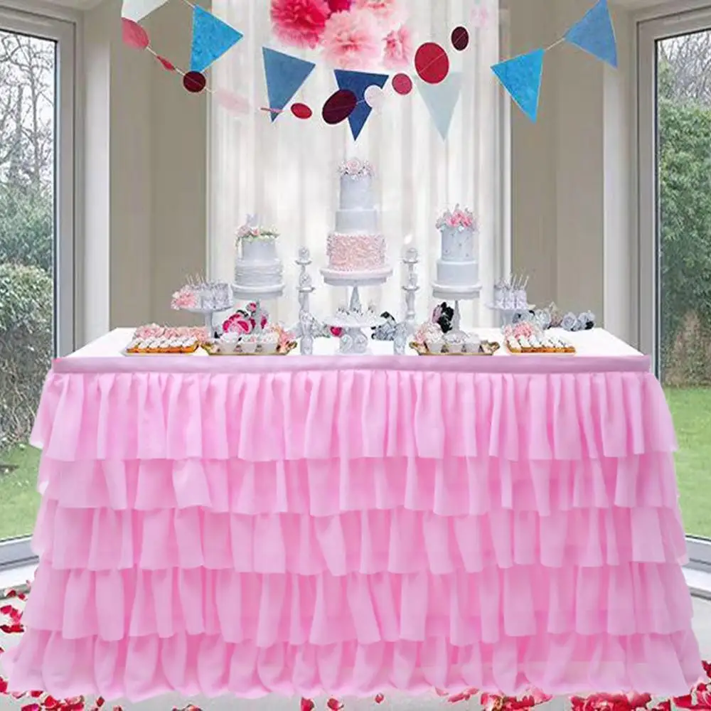 Tulle Table Skirt Blue Five Layer Ice Silk Fabricfor Wedding Decor Birthday Baby Shower Party Decoration Tablecloth
Tulle Table Skirt Blue Five Layer Ice Silk Fabricfor Wedding Decor Birthday Baby Shower Party Decoration Tablecloth