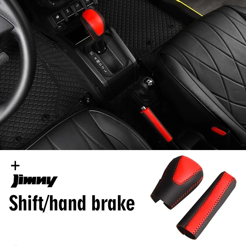 2pcs/set Genuine leather Car Gear Shift Collars for Suzuki Jimny 2019 2020 Black Red Auto Gear Shift Knob Cover Boot Cover
2pcs/set Genuine leather Car Gear Shift Collars for Suzuki Jimny 2019 2020 Black Red Auto Gear Shift Knob Cover Boot Cover