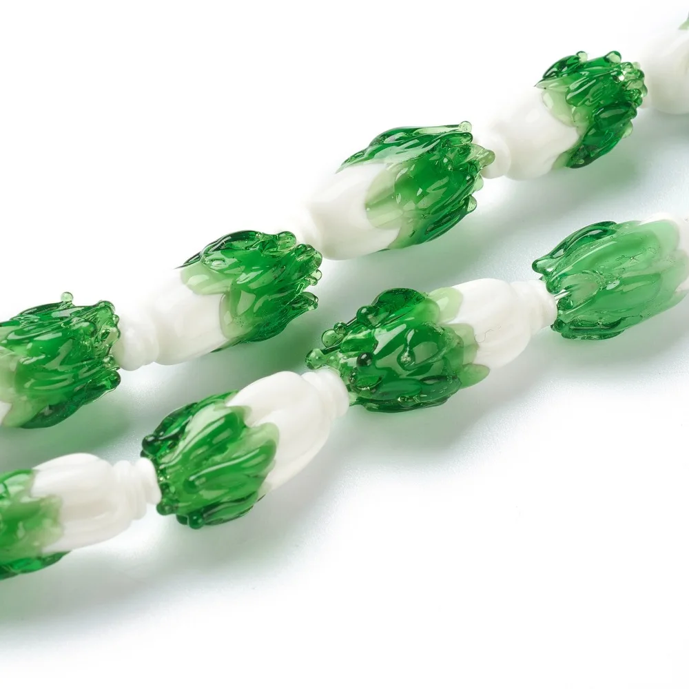 15pcs Handmade Lampwork Chinese Cabbage Beads for jewelry making DIY Bracelet Necklace Decor Accessories
15pcs Handmade Lampwork Chinese Cabbage Beads for jewelry making DIY Bracelet Necklace Decor Accessories