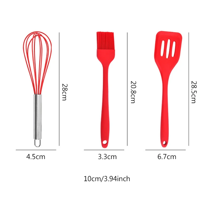 50LB Silicone Kitchen Utensils Set for Cooking and Baking 5 Pieces Cooking Utensils Set Heat Resistant Non-stick Kitchen Tool
50LB Silicone Kitchen Utensils Set for Cooking and Baking 5 Pieces Cooking Utensils Set Heat Resistant Non-stick Kitchen Tool