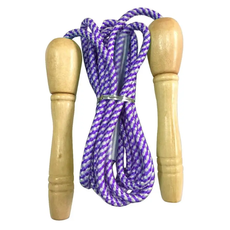 Children Skipping Rope, Wooden Handled Jump Skip Rope Outdoor School Activity Game for Kids Boys Girls 
Children Skipping Rope, Wooden Handled Jump Skip Rope Outdoor School Activity Game for Kids Boys Girls