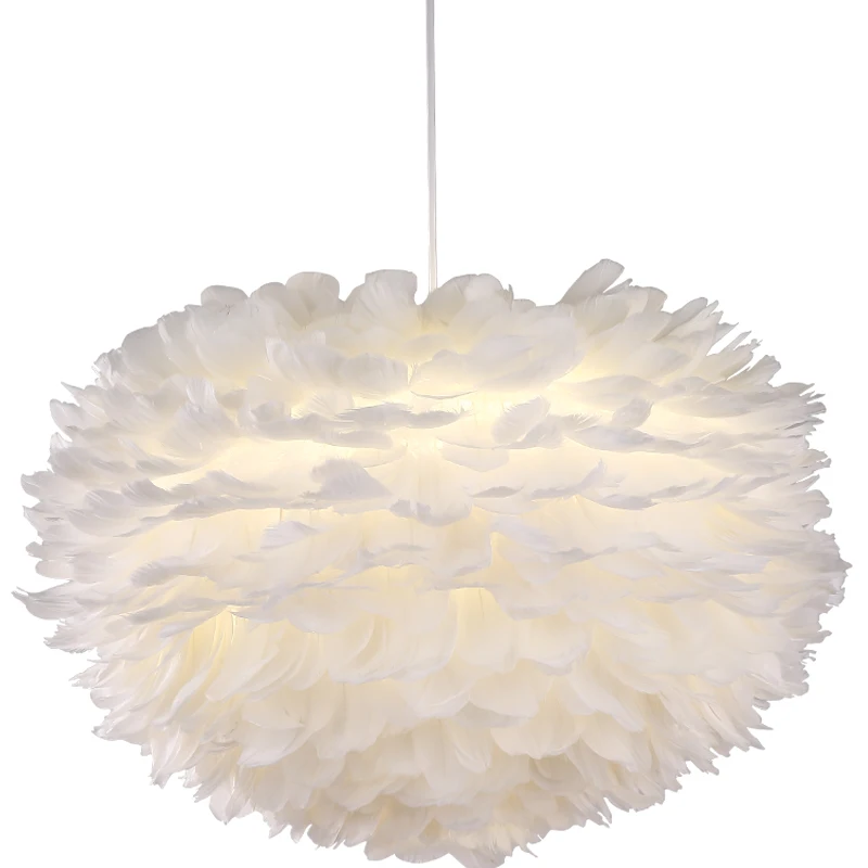 Modern Nature Goose Feather Pendant Lights Romantic White Pendant Lamp Home Decor Bedroom Living Room Kitchen Hanglamp Luminaria
Modern Nature Goose Feather Pendant Lights Romantic White Pendant Lamp Home Decor Bedroom Living Room Kitchen Hanglamp Luminaria