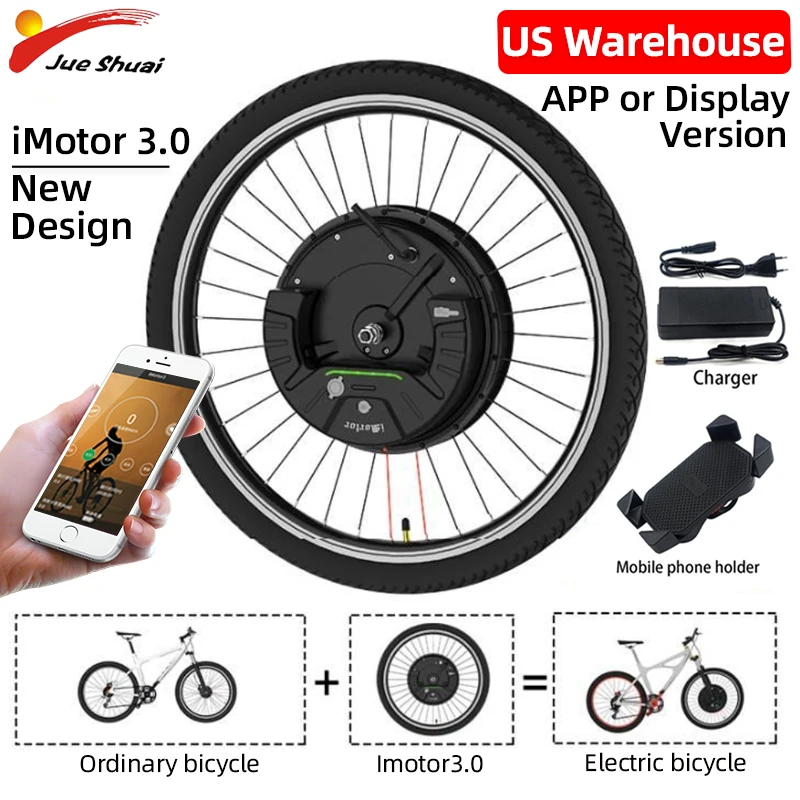 Jueshuai iMotor 3.0 Ebike Conversion Kit 36V 350W Front Brushless Motor 24'' 26'' 700C 29'' Electric Bicycle Kit Bluetooth Ebike
Jueshuai iMotor 3.0 Ebike Conversion Kit 36V 350W Front Brushless Motor 24'' 26'' 700C 29'' Electric Bicycle Kit Bluetooth Ebike