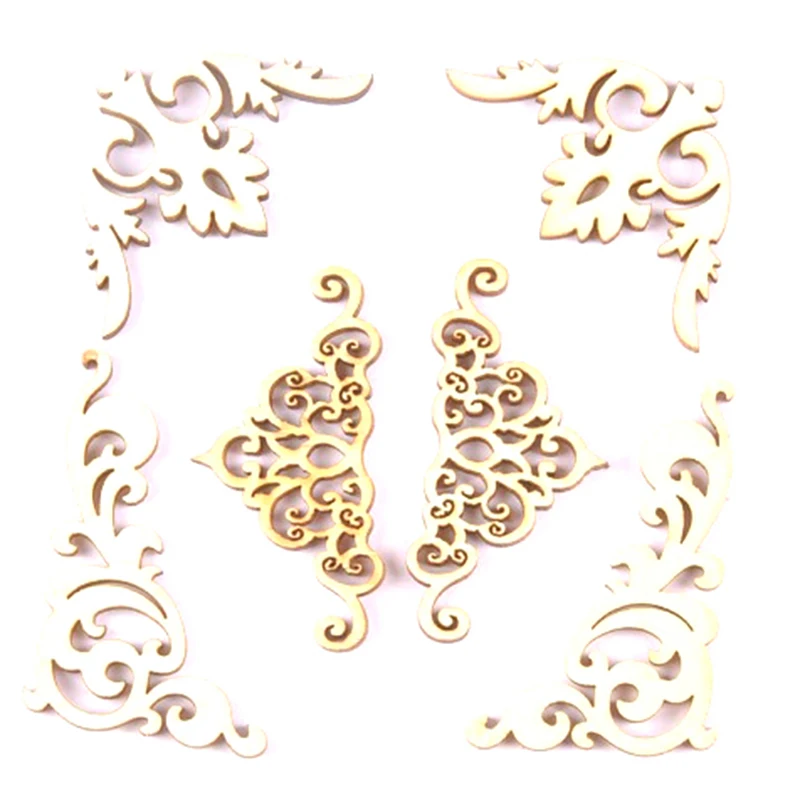 20Pcs Natural wood Embassies Scrapbook Diy Book Corner Flower Edge Pattern Wooden Ornaments Handmade Album Corners
20Pcs Natural wood Embassies Scrapbook Diy Book Corner Flower Edge Pattern Wooden Ornaments Handmade Album Corners