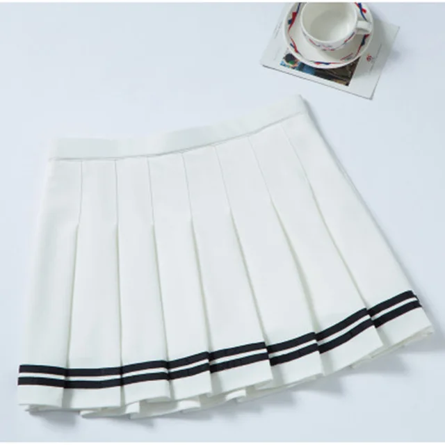 Summer Preppy Style Uniform School Student Sexy High Waist Pleated Mini Skirts Womens Sweet Cute Female Dance Short Skirt Saia
Summer Preppy Style Uniform School Student Sexy High Waist Pleated Mini Skirts Womens Sweet Cute Female Dance Short Skirt Saia