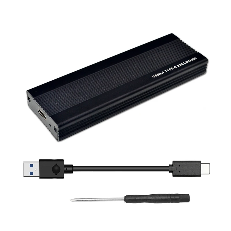 NVME M.2 HDD Case Full Aluminium HDD Enclosure USB3.1 TYPE C To NVME Mobile HDD Box RTL9210 M.2 SSD Enclosure Case(Black) 
NVME M.2 HDD Case Full Aluminium HDD Enclosure USB3.1 TYPE C To NVME Mobile HDD Box RTL9210 M.2 SSD Enclosure Case(Black)