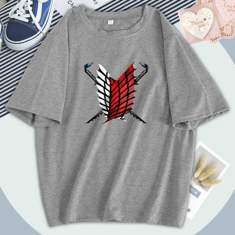 Harajuku Attack On Titan Womens T Shirts Short Sleeve O-Neck Oversize Tshirts Hip Hop Casual Tops Tees Washable Female Camiaetas 
Harajuku Attack On Titan Womens T Shirts Short Sleeve O-Neck Oversize Tshirts Hip Hop Casual Tops Tees Washable Female Camiaetas