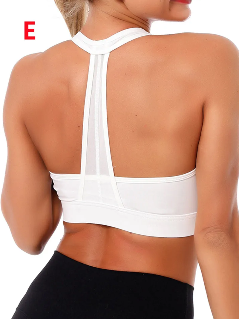Women's nylon spandex solid color sports bra sexy gathering beautiful back yoga workout clothes vest-style sports underwear
Women's nylon spandex solid color sports bra sexy gathering beautiful back yoga workout clothes vest-style sports underwear
