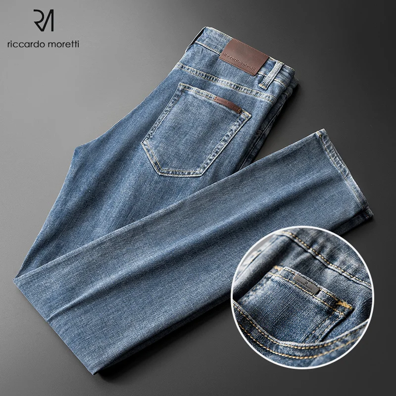 Denim pants men's loose straight tube fashion brand ins Korean spring summer 2021 new light color elastic pants
Denim pants men's loose straight tube fashion brand ins Korean spring summer 2021 new light color elastic pants