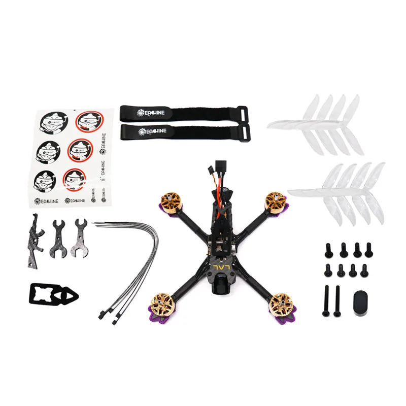 Eachine LAL5 225mm 5 Inch 4K 6S FPV Racing Drone PNP F405 Bluetooth V2Cam 2507 1850KV 50A Blheli_32 3-6S 5.8Ghz 25-800mW
Eachine LAL5 225mm 5 Inch 4K 6S FPV Racing Drone PNP F405 Bluetooth V2Cam 2507 1850KV 50A Blheli_32 3-6S 5.8Ghz 25-800mW