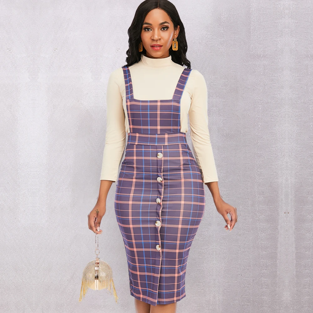 Fall Winter Two Piece Set Women Dress Fashion Plaid Strap Dress Turtleneck Long Sleeve Shirts Plus Size Party Birthday Outfits
Fall Winter Two Piece Set Women Dress Fashion Plaid Strap Dress Turtleneck Long Sleeve Shirts Plus Size Party Birthday Outfits