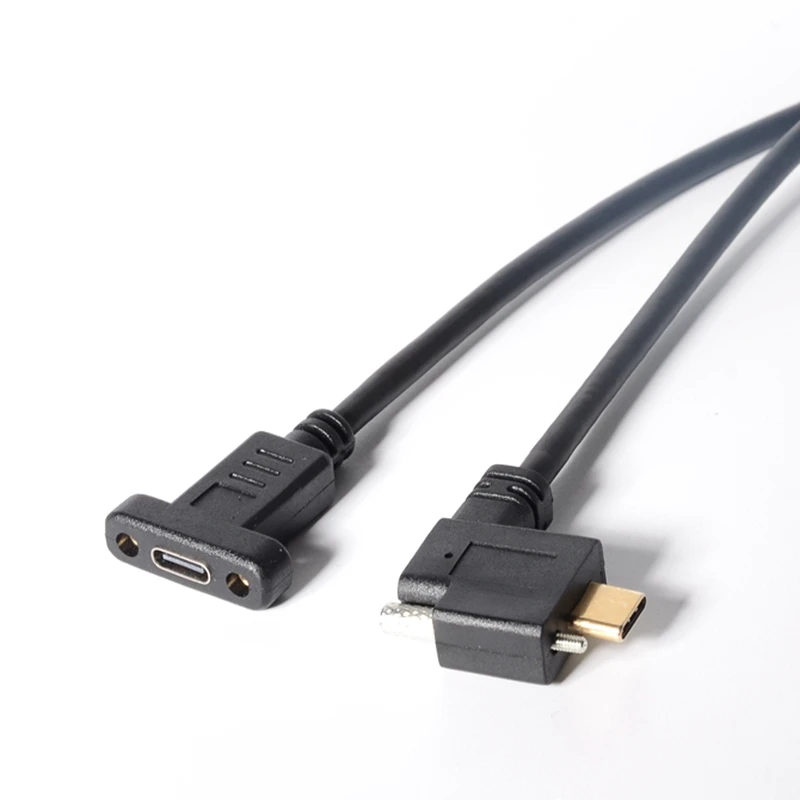 USB C Extension Cable Type C Extender, Single Screw Locking USB 3.1 Type-C Male to Female 90 Degree left & right USB C Cable
USB C Extension Cable Type C Extender, Single Screw Locking USB 3.1 Type-C Male to Female 90 Degree left & right USB C Cable