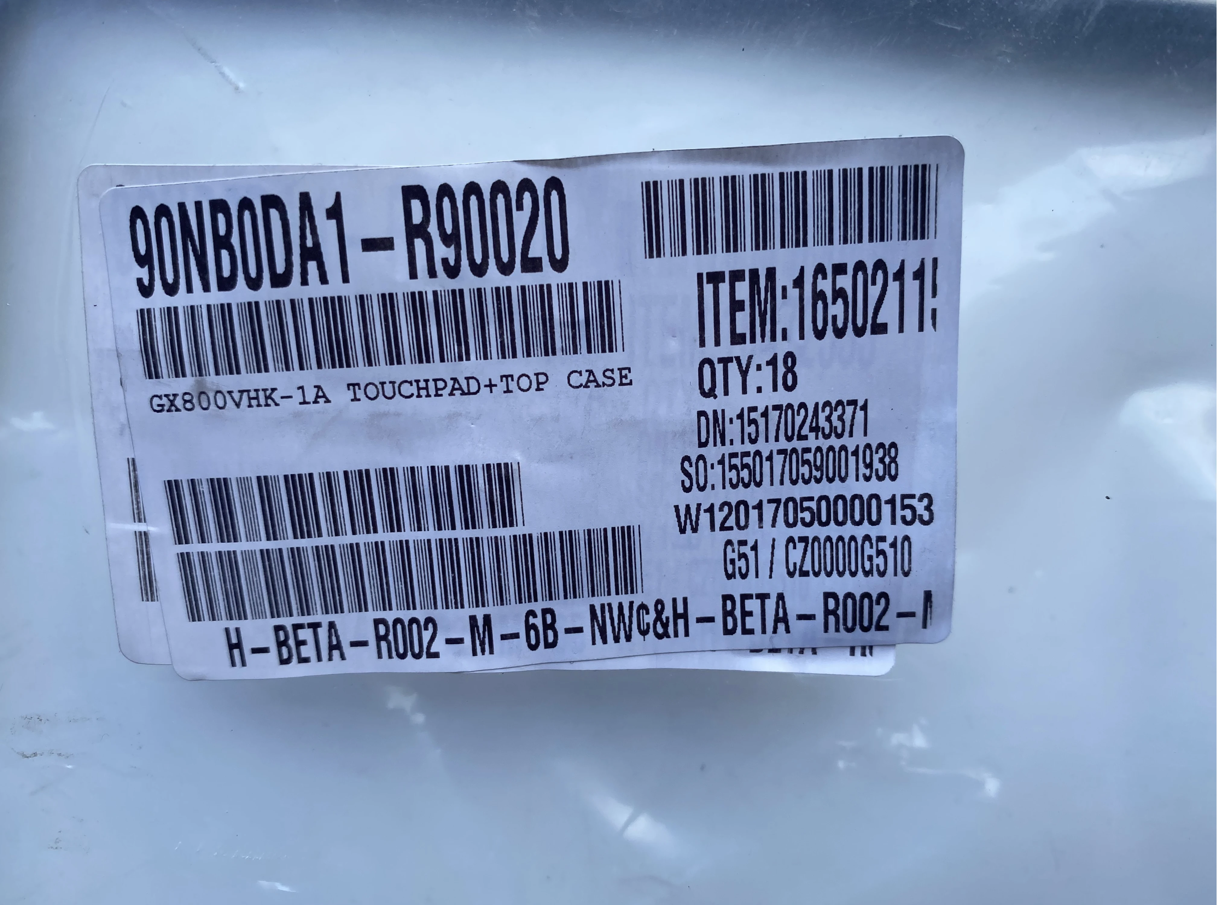 New Original For ASUS GX 800 Palmrest Upper Case Keyboard Bezel KB
New Original For ASUS GX 800 Palmrest Upper Case Keyboard Bezel KB