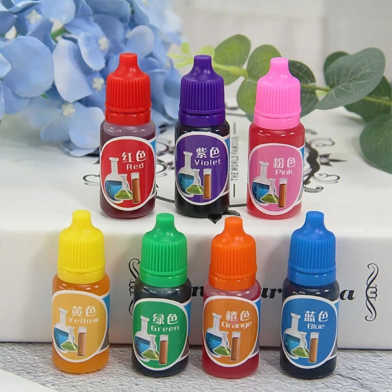 7 Colors 10ml Handmade Soap Dye Pigments DIY Liquid Pigment Slime Colorant for Painting Coloring
7 Colors 10ml Handmade Soap Dye Pigments DIY Liquid Pigment Slime Colorant for Painting Coloring