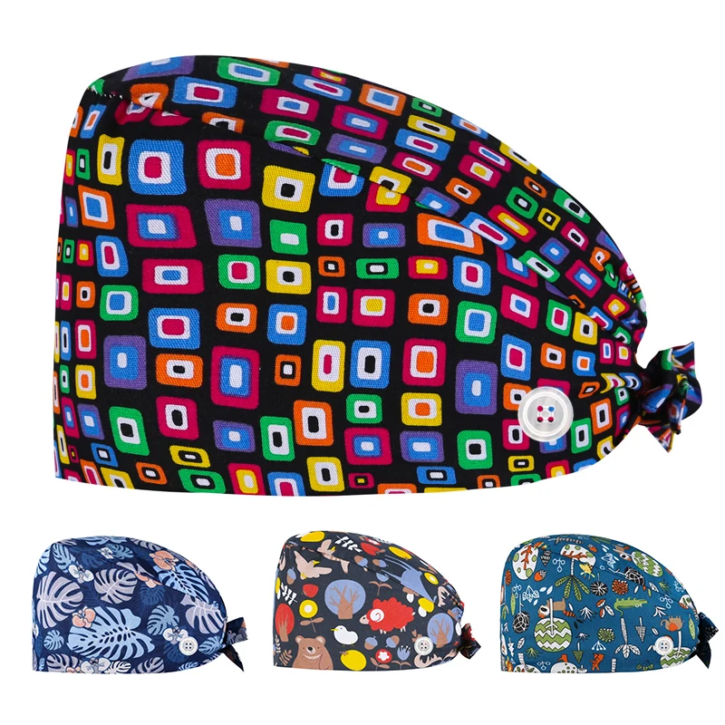 1PCS Women's Cotton Printing Surgical Cap Long Hair Baotou Cap Nurse Cap Doctor Cap Printing Hat Headscarf Dust Cap S78
1PCS Women's Cotton Printing Surgical Cap Long Hair Baotou Cap Nurse Cap Doctor Cap Printing Hat Headscarf Dust Cap S78