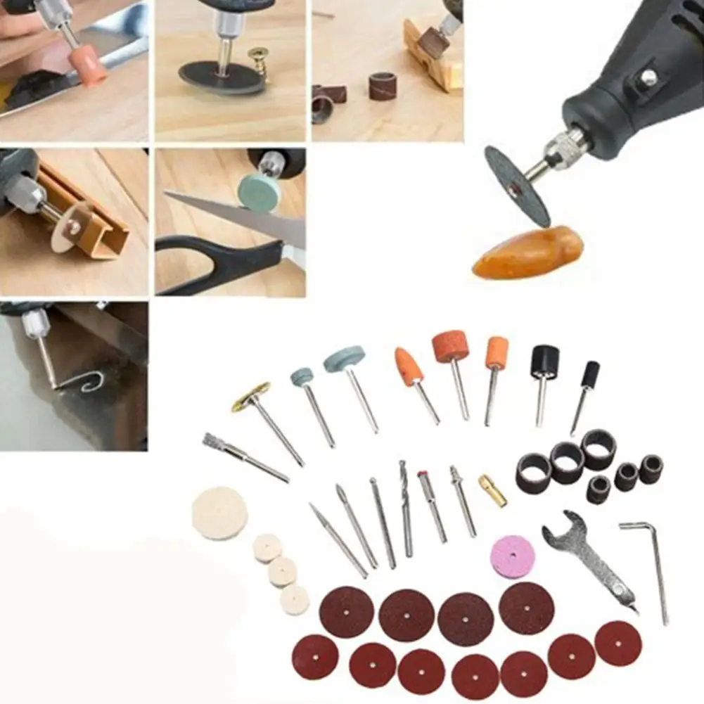 40Pcs/Set Wood Metal Engraving Electric Rotary Tool Accessory for Dremel Bit Set Grinding Polish Cutting Tool
40Pcs/Set Wood Metal Engraving Electric Rotary Tool Accessory for Dremel Bit Set Grinding Polish Cutting Tool