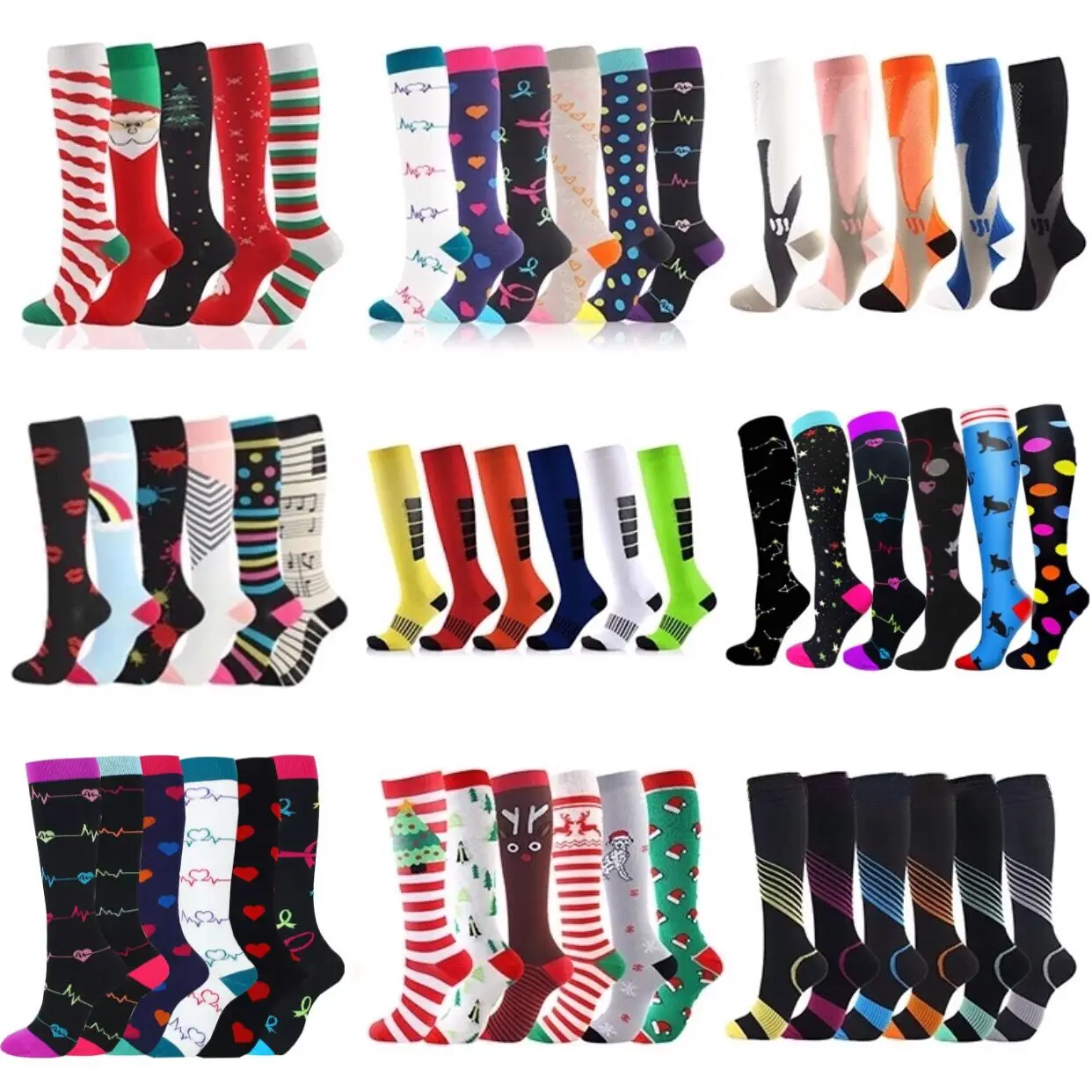 Compression Socks For Anti Fatigue Pain Relief Knee High Prevent Varicose Veins Socks Men Women Compression Socks Fit For Sport
Compression Socks For Anti Fatigue Pain Relief Knee High Prevent Varicose Veins Socks Men Women Compression Socks Fit For Sport