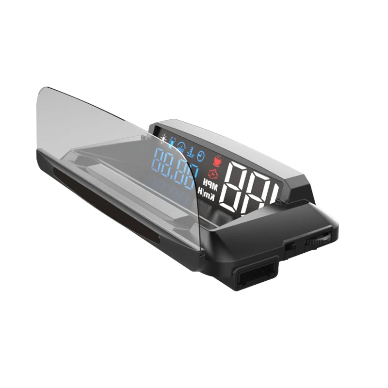 

OBD2 HUD L3 Head-Up Display GPS Speedometer KMH/KPM Overspeed Alarm Fatigue Driving Reminder Anti-Slop Car Windscreen Projection