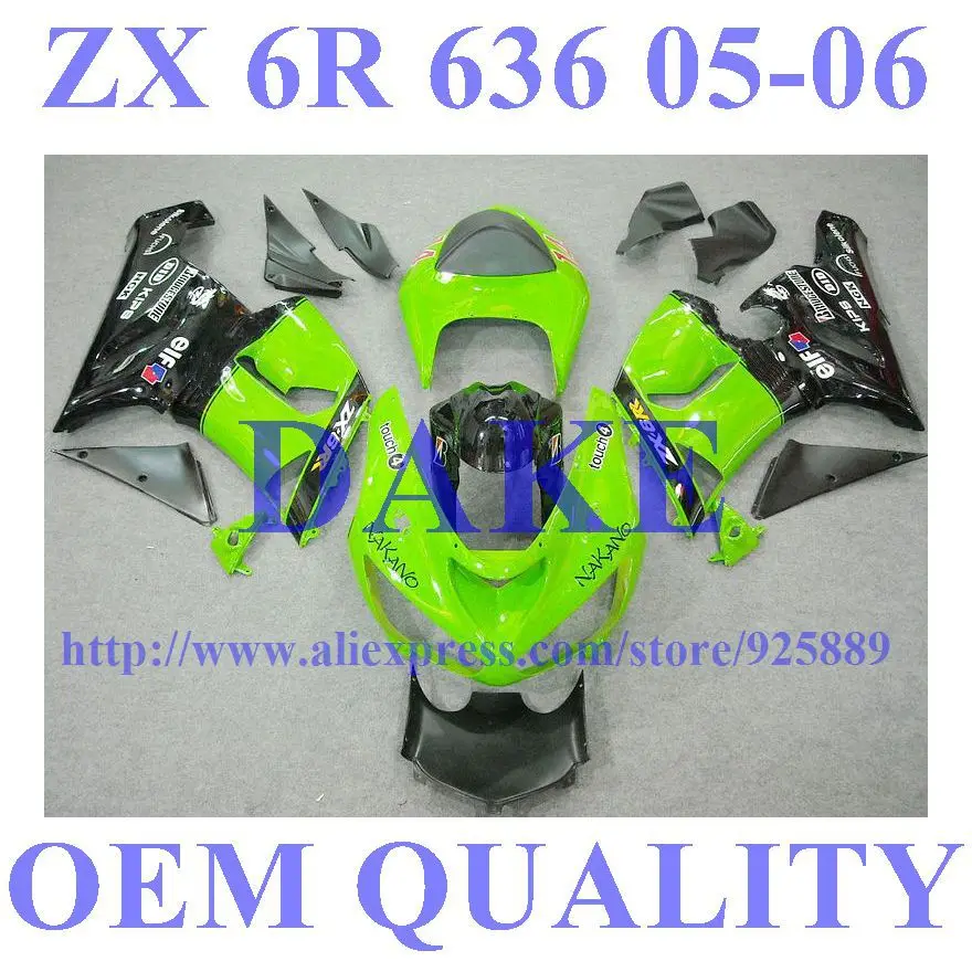 Green Black Fairing Kit For NINJA ZX 6R 636 05 06 ZX-6R DAKE ZX6R 2005 2006 ZX 6R 05 06 Bodywork ZIQPL
Green Black Fairing Kit For NINJA ZX 6R 636 05 06 ZX-6R DAKE ZX6R 2005 2006 ZX 6R 05 06 Bodywork ZIQPL