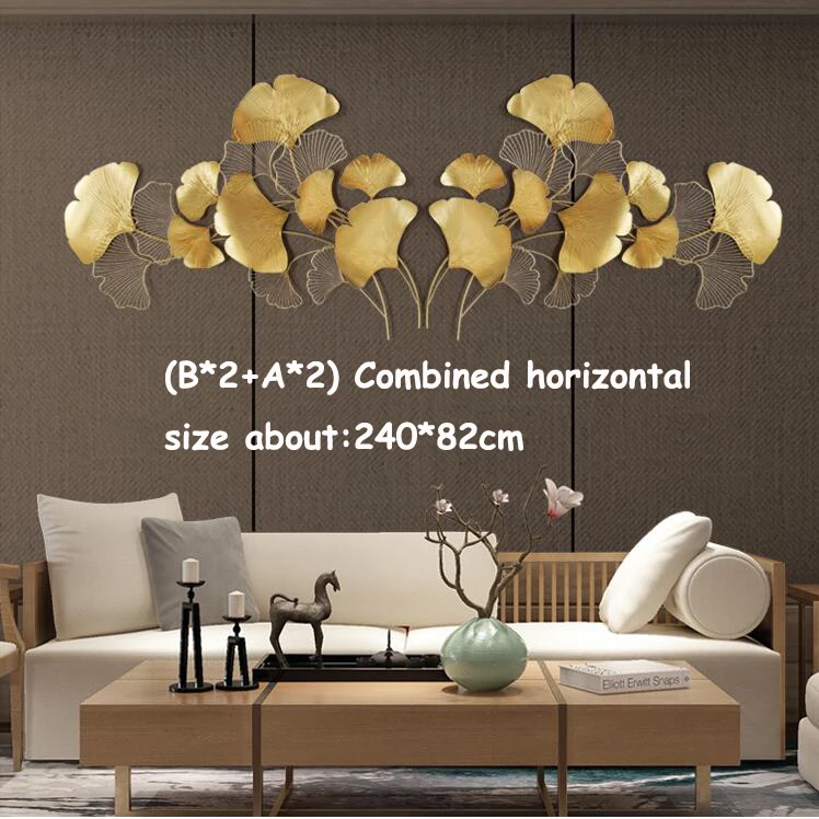 Modern Luxury Wrought Iron Wall Hanging Ginkgo Leaf Crafts Decoration Home Background Wall Sticker Porch Metal Mural Accessories
Modern Luxury Wrought Iron Wall Hanging Ginkgo Leaf Crafts Decoration Home Background Wall Sticker Porch Metal Mural Accessories