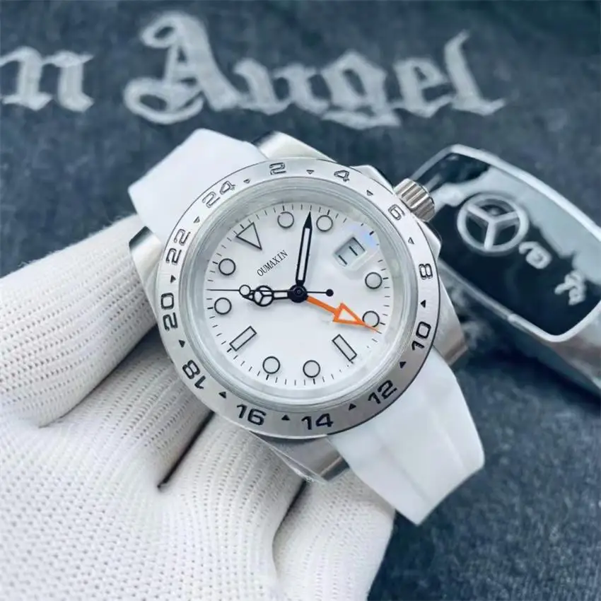 42mm Men Casual Fashion Automatic Mechanical Movement Watch Sapphire Glass White Dial 316 Stainless Steel Case Waterproof Watc
42mm Men Casual Fashion Automatic Mechanical Movement Watch Sapphire Glass White Dial 316 Stainless Steel Case Waterproof Watc