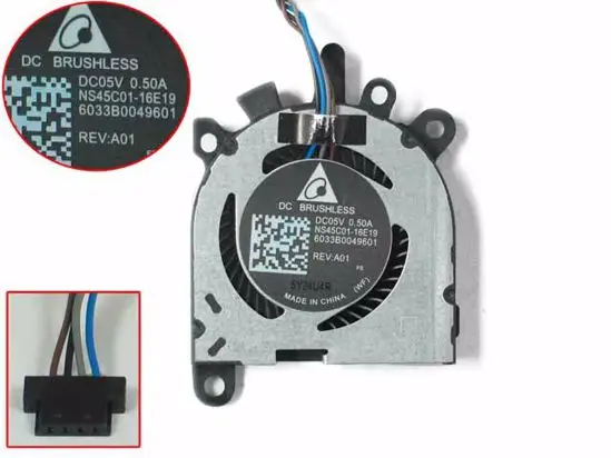 Delta Electronics NS45C01 16E19 6033B0049601 DC 5V 0.5A 4-Wire Server Cooling Fan
Delta Electronics NS45C01 16E19 6033B0049601 DC 5V 0.5A 4-Wire Server Cooling Fan