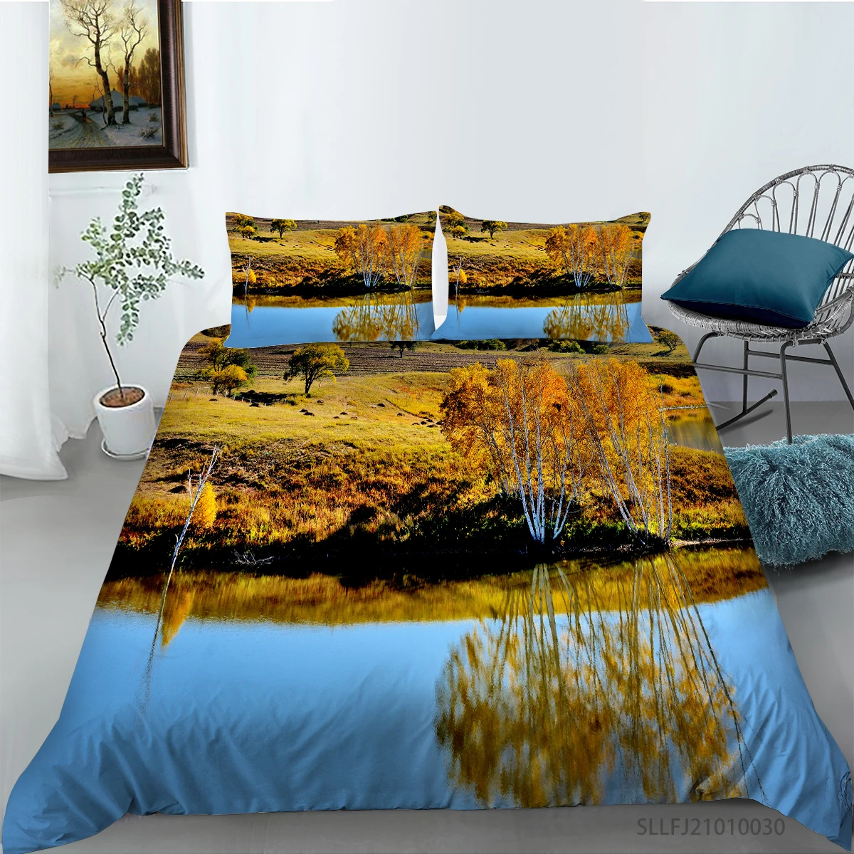 Natural Scenery by the Lake 3D Printing High Quality Bedding set Quilt cover with pillowcases Single Double Queen King sizes
Natural Scenery by the Lake 3D Printing High Quality Bedding set Quilt cover with pillowcases Single Double Queen King sizes