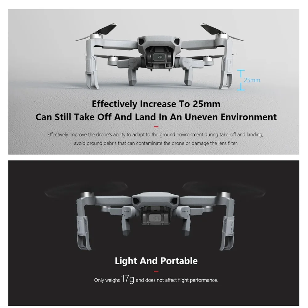 PGYTECH DJI Mavic Mini/Mini 2 увеличенное 25-миллиметровое шасси, защита ножек для DJI Mavic, аксессуары для мини-дрона
PGYTECH DJI Mavic Mini/Mini 2 увеличенное 25-миллиметровое шасси, защита ножек для DJI Mavic, аксессуары для мини-дрона