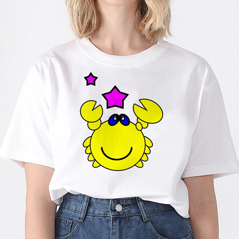 2021 New Cute Crab Cartoon Printing Women T shirt Summer Short Sleeve O-neck Women Tops Tshirt printing T-shirt female
2021 New Cute Crab Cartoon Printing Women T shirt Summer Short Sleeve O-neck Women Tops Tshirt printing T-shirt female