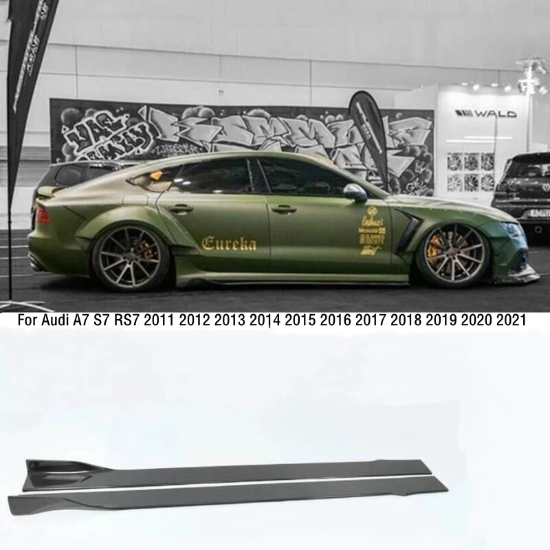 For Audi A7 S7 RS7 2011-2018 Real Carbon Fiber Side Body Skirt Kit Lip Spoiler Trim Splitters High Quality Accessories
For Audi A7 S7 RS7 2011-2018 Real Carbon Fiber Side Body Skirt Kit Lip Spoiler Trim Splitters High Quality Accessories